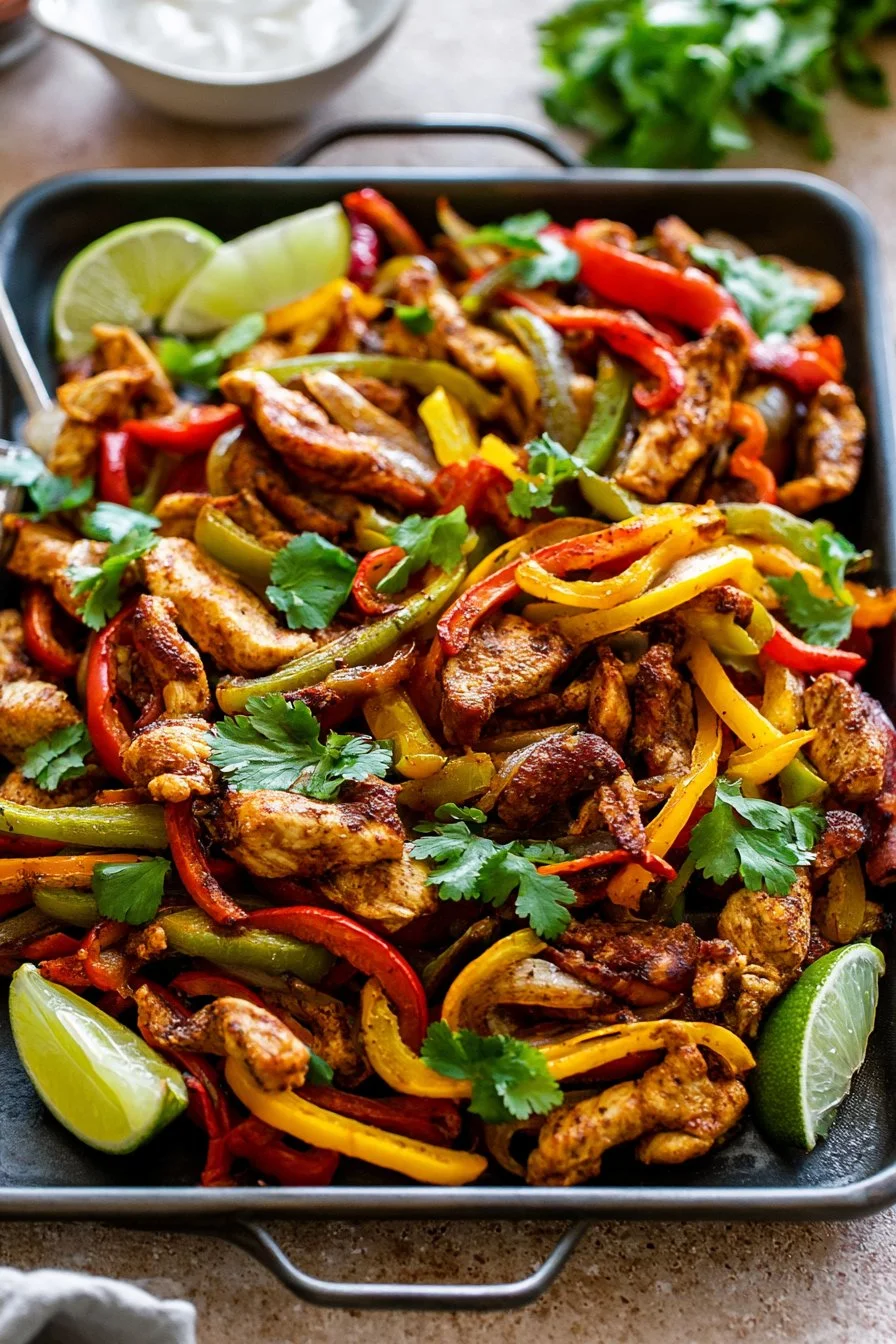 Sheet Pan Chicken Fajitas