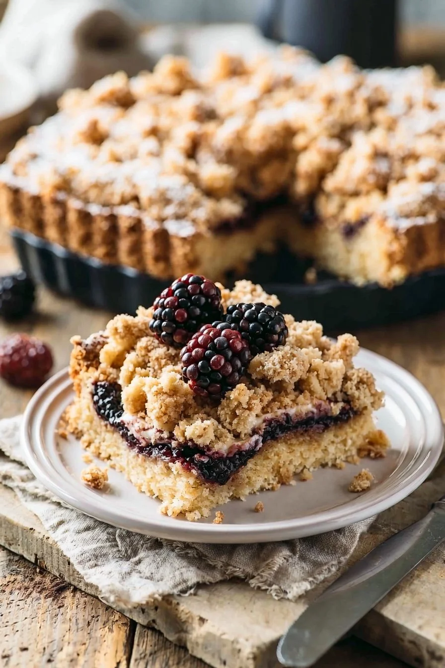 Blackberry Sour Cream Coffee Cake