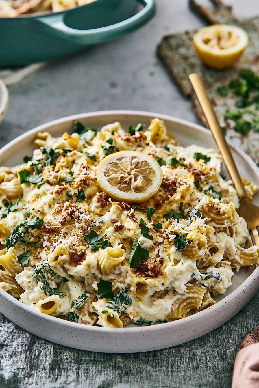 Lemon Ricotta Pasta Bake Recipe