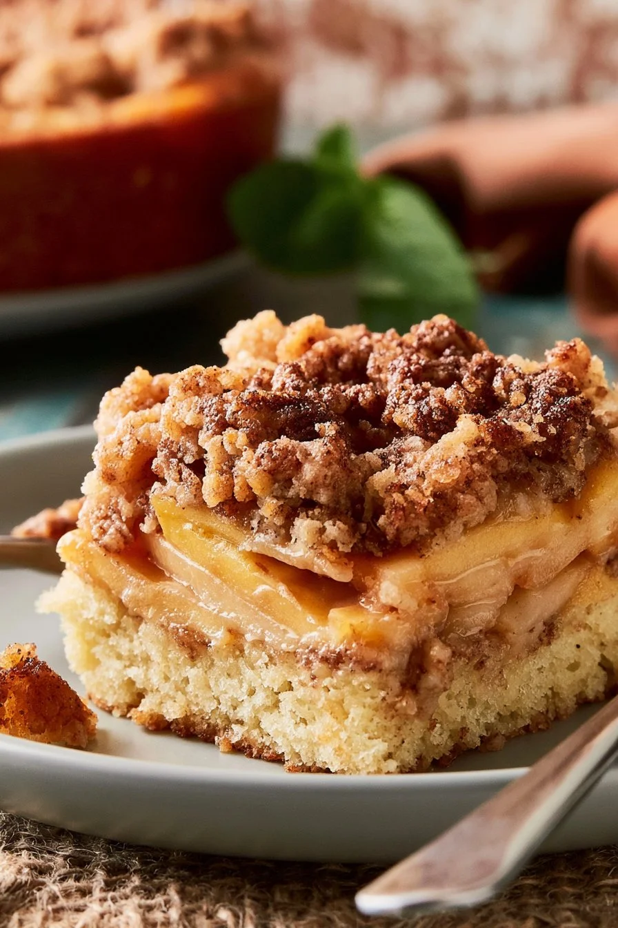 Moist Peach Coffee Cake