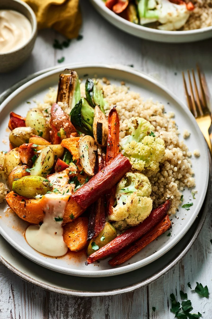 Roasted Vegetable and Quinoa Harvest Bowls